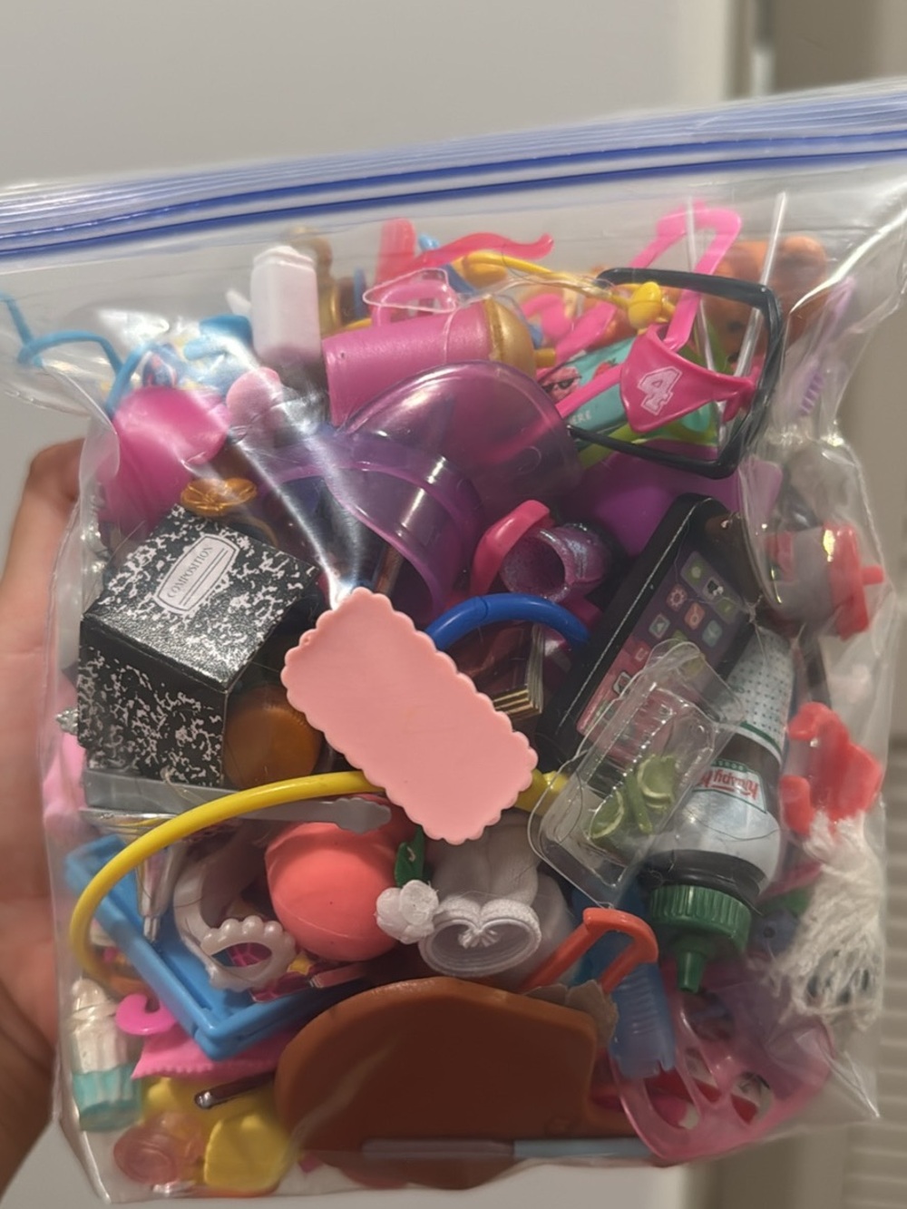 Barbie Pink and Multicolor Mini Accessories Pack